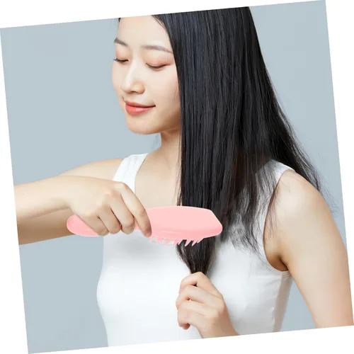 Miniatura 8 de Cepillo de silicona para lavar el cabello con asa, peine para caspa, cepillo para champú para el cabello, cepillo exfoliante para limpieza