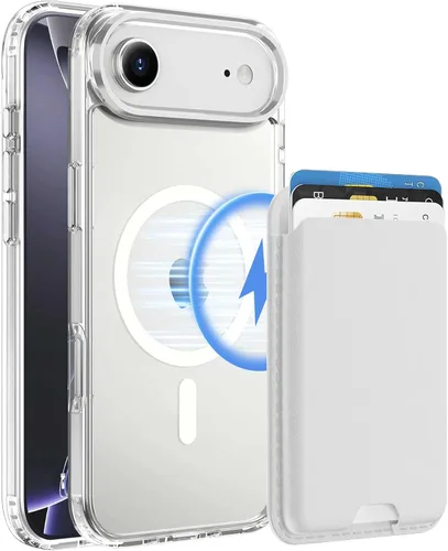 Miniatura 69 de Funda magnética para iPhone 12 Pro Max, cartera magnética desmontable con soporte para tarjetas, [compatible con MagSafe] grado militar, a prueba