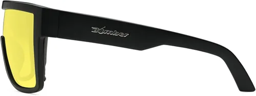 Miniatura 5 de BOMBER Gafas Saftey para hombres y mujeres, lente de seguridad amarilla transparente, con marco cuadrado negro mate y forro de espuma