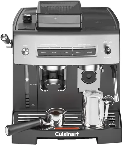 Cuisinart Máquina de café expreso para moler y preparar, 16 ajustes de molienda de fino a grueso, hace bebidas calientes o frías de calidad de café