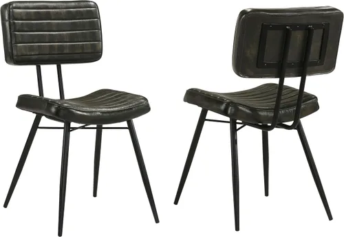 Miniatura 12 de Coaster Home Furnishings - Misty - Cuero y metal - Sillas laterales de comedor tapizadas con asiento y respaldo copetudos - Comedor y cocina casera