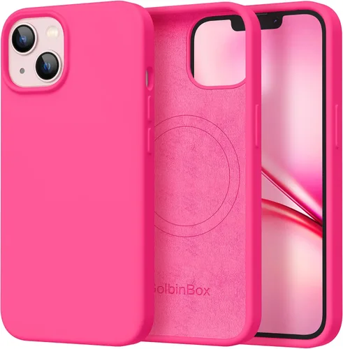 Miniatura 160 de GolbinBox Funda magnética para iPhone 17, compatible con MagSafe, cubierta de silicona integrada para control de cámara, funda de silicona líquida a