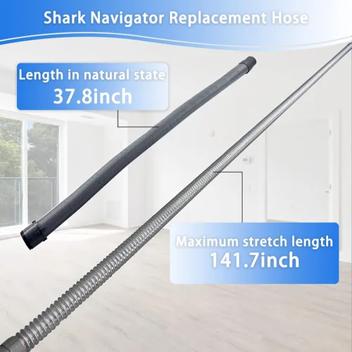Miniatura 3 de Manguera de vacío mejorada para Shark Navigator NV22, NV22L, NV26, NV22T, NV22T, NV22LQ, NV80, NV42, NV44, UV400, UV410, manguera de repuesto Shark