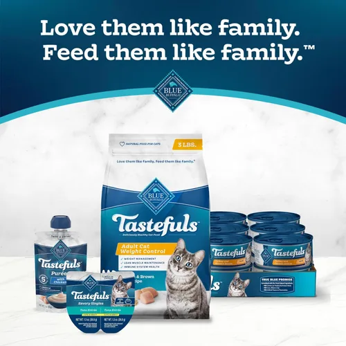Miniatura 9 de Blue Buffalo Tastefuls - Comida natural para gatos adultos, control de peso, bolsa de 15 libras