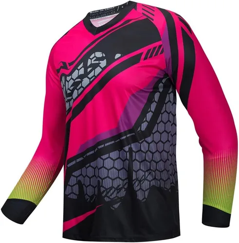 Miniatura 152 de Hotlion Camiseta de ciclismo para hombre, manga larga, MTB Motocross, ropa de carreras todoterreno