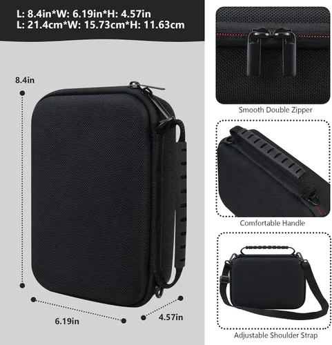 Miniatura 3 de Funda rígida de viaje para cámara digital Sony ZV-1F / ZV-1 / ZV-1 II, funda protectora para kit de accesorios Vlogger, trípode y micrófono