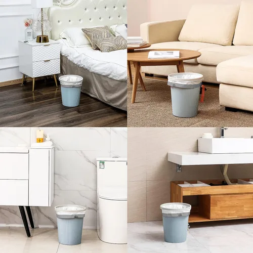 Miniatura 5 de FORID Bolsas de basura pequeñas con cordón – Bolsas de basura de plástico blanco de 1.2 galones, 240 bolsas de basura pequeñas para latas de baño