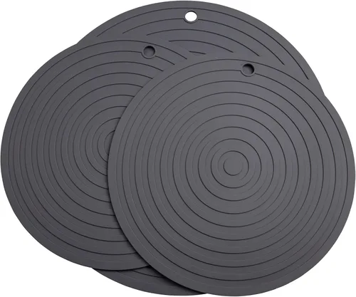 Alfombrillas de silicona para ollas y sartenes, resistentes al calor, almohadillas calientes flexibles para mesa de cocina, tapetes antideslizantes,