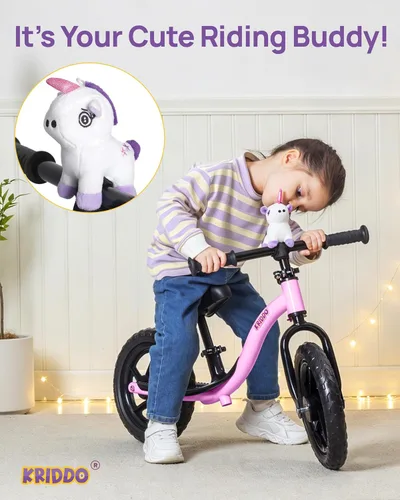 Miniatura 4 de KRIDDO Bicicleta de Equilibrio para Niños Pequeños de 2 Años, Edad de 24 Meses a 5 Años, Bicicleta de Empuje Interactiva de Aprendizaje Temprano