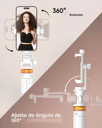 Miniatura 6 de EUCOS Trípode de 62 pulgadas para iPhone, resistente trípode para selfie stick con control remoto y soporte ligero para teléfono, trípode portátil