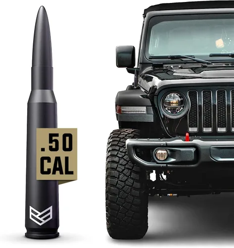 Miniatura 8 de RONIN FACTORY - Antena 50 Cal Bullet para Jeep Wrangler Gladiator Sahara Rubicon, accesorios Jeep, antena de radio de repuesto, SmartLock