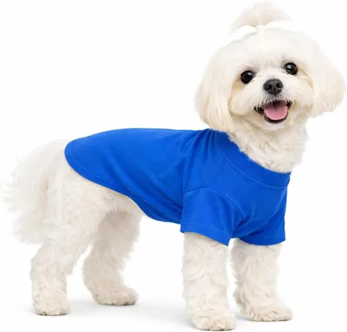 Miniatura 26 de Lovelonglong 2019 - Ropa para mascotas, Disfraces para Perro, Ropa Camisetas en blanco para Perros Grande Medianos Pequeños 100% Algodón 18