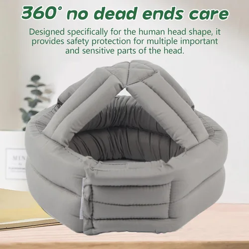 Miniatura 4 de Plplaaoo Casco protector grueso y suave anticaídas para personas mayores, sombrero de protección de cabeza transpirable ajustable para recuperación