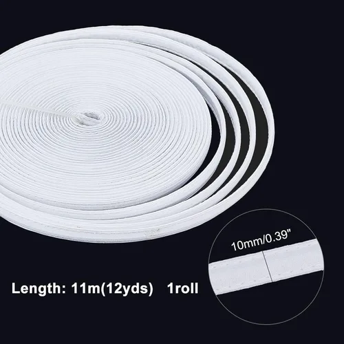 Miniatura 2 de PH PandaHall Deshuesado cubierto de algodón para costura, 12 yardas de 0.394 in, corsé de plástico para deshuesar, accesorios de ropa, sujetador