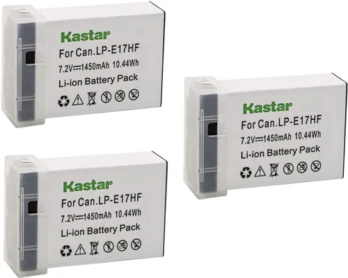 Miniatura 5 de [Totalmente decodificado] Kastar - Paquete de 1 batería de repuesto LP-E17HF para Canon LP-E17 LP-E17H 9967B02, cargador LC-E17 LC-E17E, Canon EOS