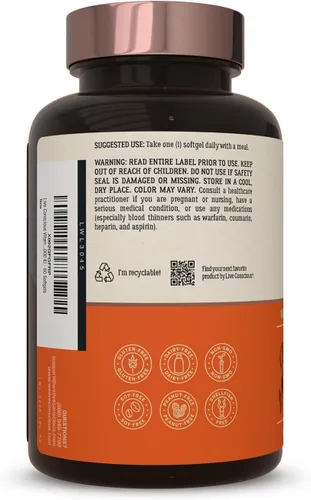 Miniatura 7 de Live Conscious Vitamina K2 MK7 con suplemento D3 Apoyo a la salud ósea y cardíaca - Vitamina K patentada y vitamina D3 5000 UI (paquete de 2)