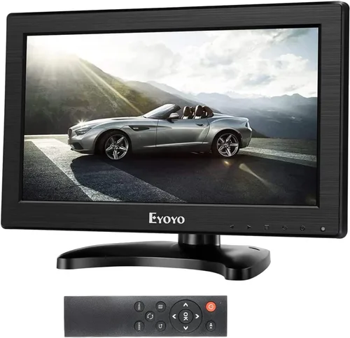 Miniatura 10 de Eyoyo Monitor pequeño de 8 pulgadas, pantalla de cámara de seguridad mini IPS de 1024x768 4:3 con soporte de entrada HDMI VGA AV BNC y control