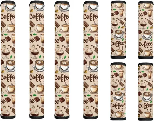 Miniatura 45 de America250 - Juego de 8 fundas antideslizantes para manijas de puerta de refrigerador, 4 de julio de 2026, protectores para nevera, horno, mantener