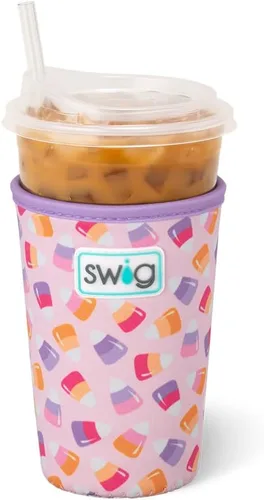 Miniatura 13 de Swig Life Coolie de Taza Helada Mediana, Funda Aislante de Taza de Café Helado de Halloween de 22oz con Asa, Coolie Aislado de Neopreno Mantiene