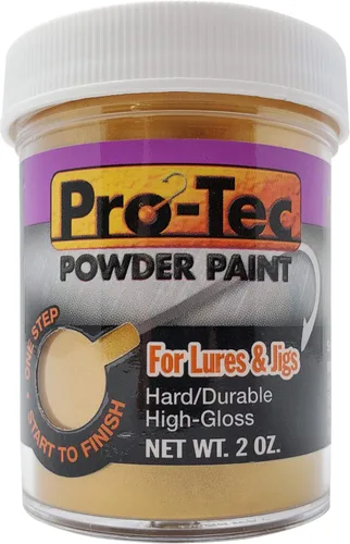 Miniatura 36 de Pro-Tec Pintura en Polvo para Jigs y Señuelos, Pintura para Señuelos de Pesca de Cabeza de Jig Resplandor verde brillante