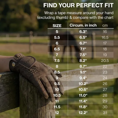 Miniatura 4 de Uvex i-Performance 2 - Guantes de equitación con agarre altamente elástico, compatibles con pantalla táctil