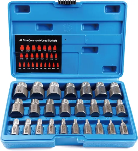 Miniatura 7 de Casquillo portamacho de 2 piezas, ajustable, casquillos portamacho de accionamiento de 3/8" para llaves, escariadores, extractores de tornillos