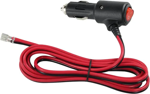 SPARKING Enchufe de Encendedor de Cigarrillos con Fusible de 12V con Interruptor – 6 pies 16AWG con Fusible 15 amperios Enchufe Macho de Repuesto