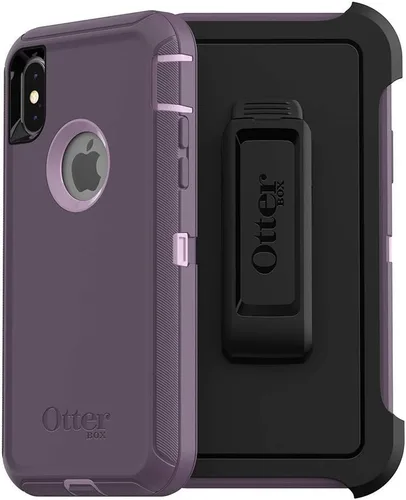 Miniatura 3 de OtterBox Defender Series - Estuche para teléfono celular, edición sin pantalla, para iPhone Xs y iPhone X Morado nebulosa