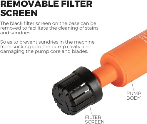 Miniatura 4 de SEAFLO Bomba sumergible en línea de 280 GPH - 12 V, bomba de transferencia portátil para agua de mar diesel/fresca, cabeza de 23 pies, cables de 16