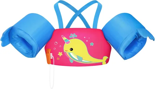 Miniatura 14 de HeySplash Swim Vest for Kids, Toddler Pool Floaties 10-20-30-50-66 Lbs, Baby Arm Floaties with Adjustable Strap, Swim Jacket Water Wing Arm Band