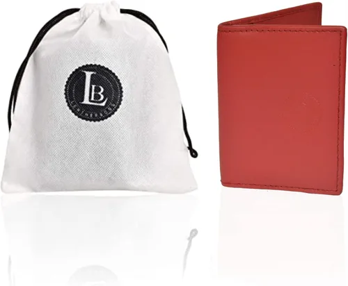 Miniatura 15 de Leatherboss - Cartera delgada y plegable de piel auténtica Soporte para tarjeta de crédito, débito, identificación Compacta y elegante