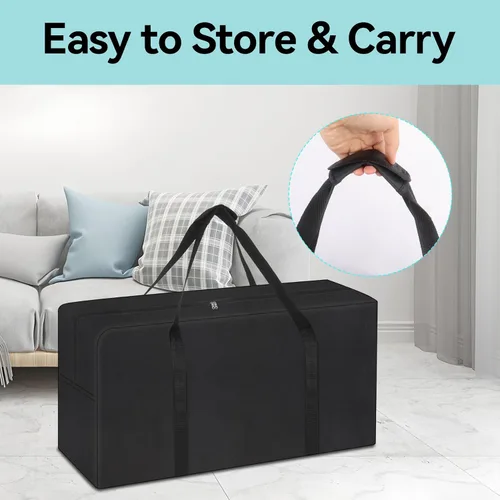 Miniatura 4 de Klmnop Bolsa de almacenamiento para sillas plegables de alta resistencia, tela Oxford 600D, funda de almacenamiento para silla grande