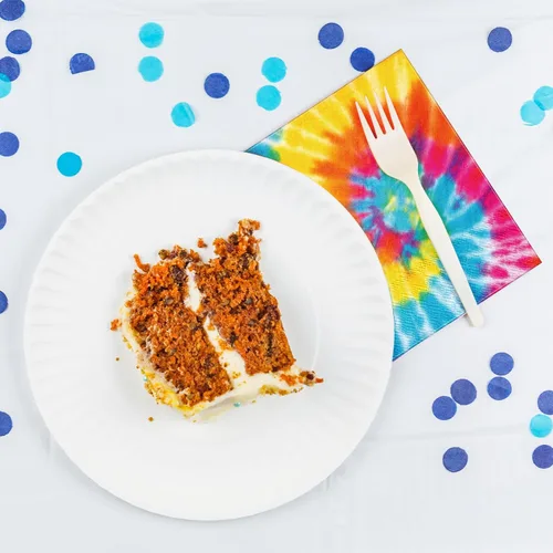 Miniatura 5 de Censen 100 servilletas con temática de teñido anudado, de papel Groovy, desechables, arco iris, fiesta, cóctel, cena, almuerzo, suministros