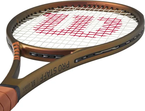 Miniatura 7 de Wilson Pro Staff 97L V14 Performance - Raquetas de tenis, ensartadas con Sensation 16 Natural en tensión de rango medio