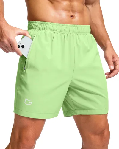 Miniatura 60 de G Gradual Pantalones cortos deportivos para correr para hombre con bolsillos con cremallera, de secado rápido, de 7 pulgadas, 5 pulgadas, 9