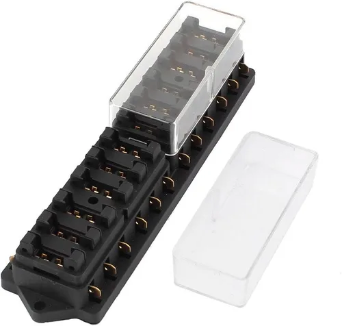 Miniatura 4 de Etopars Coche Vehículo Auto Caja de Fusibles de 12 Vías Circuito Estándar Cuchilla ATO Bloque Portafusibles 12V 24V
