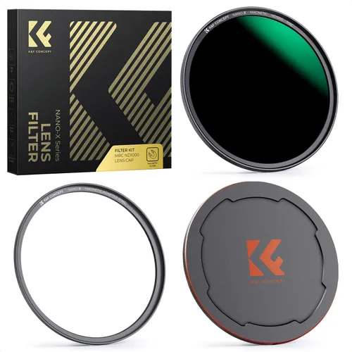 K&F CONCEPT Filtro magnético de lente ND1000 de 2.441 in (filtro de densidad neutra fija de 10 paradas), anillo básico magnético + tapa de filtro