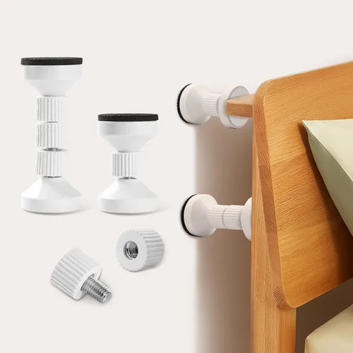 Miniatura 7 de dadop Marco de cama ajustable roscado, herramienta antivibraciones para cama, topes de cabecero, cabeceros de noche que evitan que se aflojen