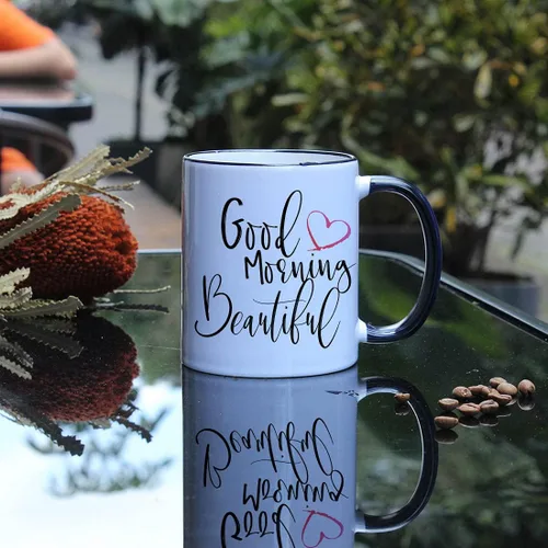 Miniatura 3 de Bonita taza de aniversario de boda con texto en inglés "Good Morning Good Morning" para mujer, regalo de cumpleaños novedoso para esposa, novia