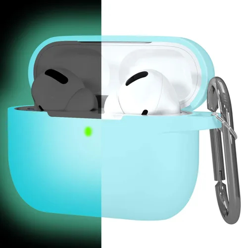 Miniatura 16 de Funda de silicona con iluminación nocturna para AirPods Pro, Hamile con llavero para Apple Airpod Pro 1ª/2ª generación 2019 2022, para mujeres