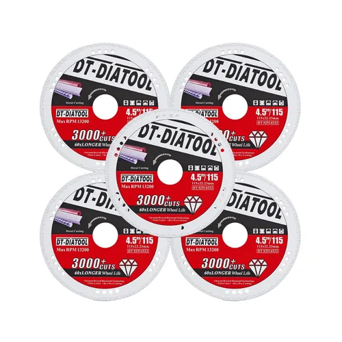Miniatura 20 de DT-DIATOOL Ruedas de corte de diamante de 4 x 7/8 "para cuchillas de corte de metal de acero y hierro para amoladora angular