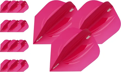 Target 5 juegos de dardos ID Pro. Ultra Dart Flights - 15 vuelos de dardos en total - Nº 2/Nº 6 diseños de vuelo tamaños en 11 colores Rosado