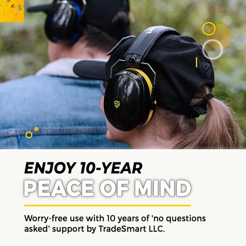 Miniatura 6 de TradeSmart High-Performance Earmuffs for Shooting Range & Shooting Eye Protection Glasses + Firearm Confidence Course Gafas transparentes - Amarillo