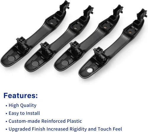 Miniatura 5 de 4 manijas de puerta exteriores compatibles con Toyota Camry 2018-2023, Toyota Corolla 2019-2023, Avalon 2020-2022, no para entrada sin llave