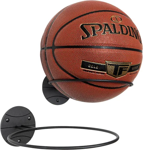 PUERSI Soporte de Pelota para Montaje en Pared Soporte de Exhibición y Almacenamiento para Baloncesto Fútbol Americano Fútbol Soccer Voleibol