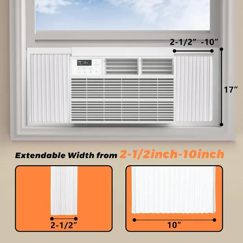 Miniatura 2 de GCGOODS Paneles laterales de aire acondicionado para ventana con doble capa, kit de panel lateral de aire acondicionado de ventana aislante