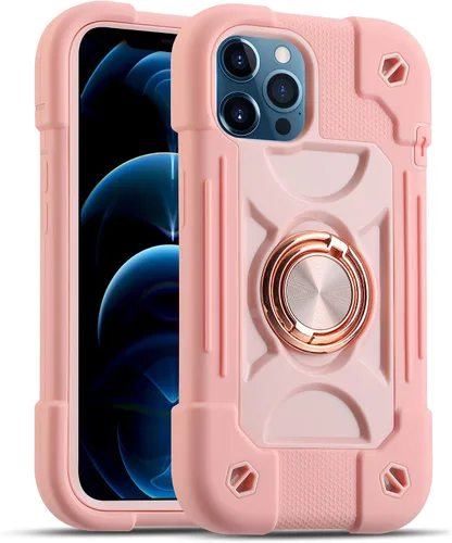 Miniatura 64 de MARKILL Funda compatible con iPhone Air de 6.5 pulgadas 2025 con soporte de anillo giratorio de 360 grados, protección contra caídas de grado