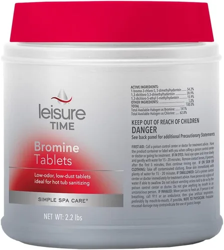 Miniatura 2 de Leisure Time 45401-12 Bromo Tabs - Productos químicos para bañera de hidromasaje, 2.2 libras, paquete de 12