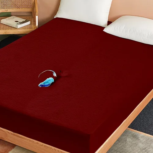 Miniatura 2 de SKY BEDDINGS Protector de colchón impermeable de tamaño individual, funda de colchón de rizo de alta calidad, ultrasuave, transpirable, sin ruido
