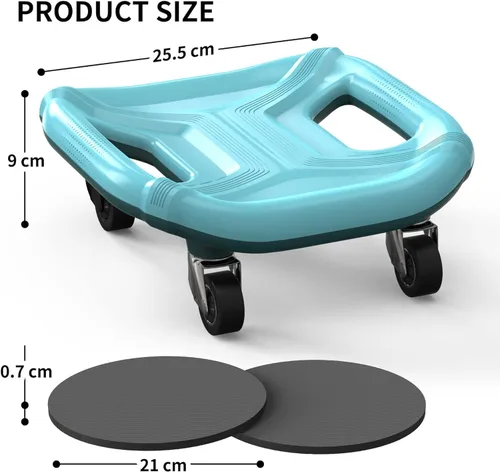 Miniatura 7 de PROIRON Rodillo abdominal con rodilleras para entrenamiento abdominal, rueda multifuncional para entrenamiento abdominal, rodillo abdominal